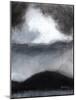 Cloud over Guemes Island, C.2020 (Charcoal, Ink and Gesso on Paper)-Janel Bragg-Mounted Giclee Print