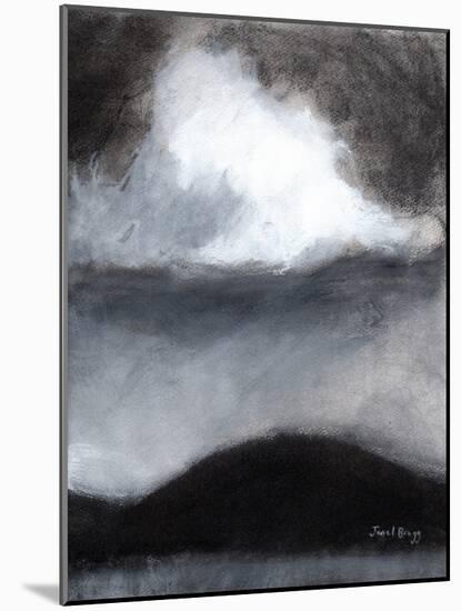 Cloud over Guemes Island, C.2020 (Charcoal, Ink and Gesso on Paper)-Janel Bragg-Mounted Giclee Print