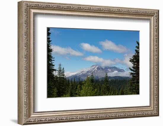 Cloud over Mount St. Helens, part of the Cascade Range, Pacific Northwest region, Washington State,-Martin Child-Framed Photographic Print