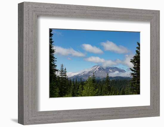 Cloud over Mount St. Helens, part of the Cascade Range, Pacific Northwest region, Washington State,-Martin Child-Framed Photographic Print