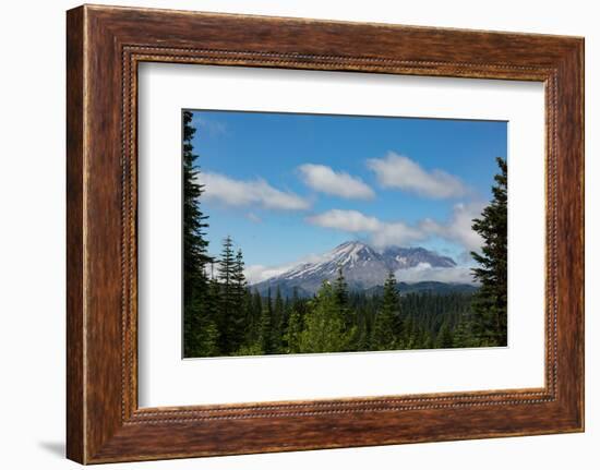 Cloud over Mount St. Helens, part of the Cascade Range, Pacific Northwest region, Washington State,-Martin Child-Framed Photographic Print