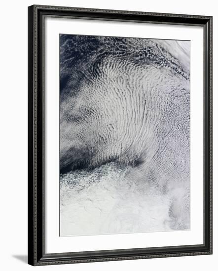 Cloud Patterns and Sea Ice in the Southern Ocean-null-Framed Photographic Print