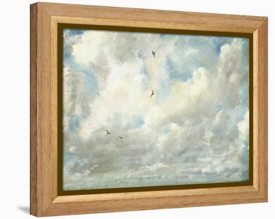Cloud Study, 1821 (Oil on Paper Laid Down on Board)-John Constable-Framed Premier Image Canvas