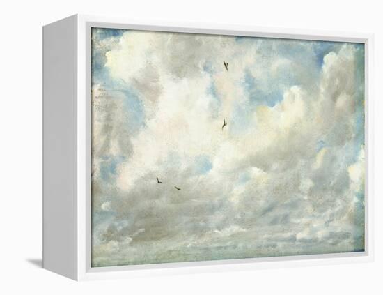 Cloud Study, 1821 (Oil on Paper Laid Down on Board)-John Constable-Framed Premier Image Canvas