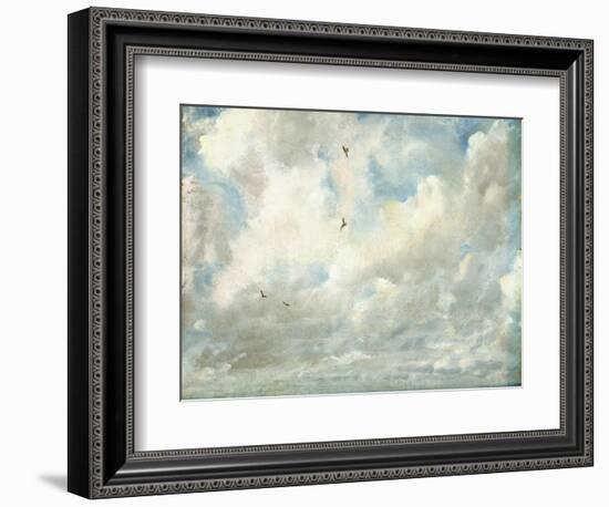 Cloud Study, 1821 (Oil on Paper Laid Down on Board)-John Constable-Framed Premium Giclee Print