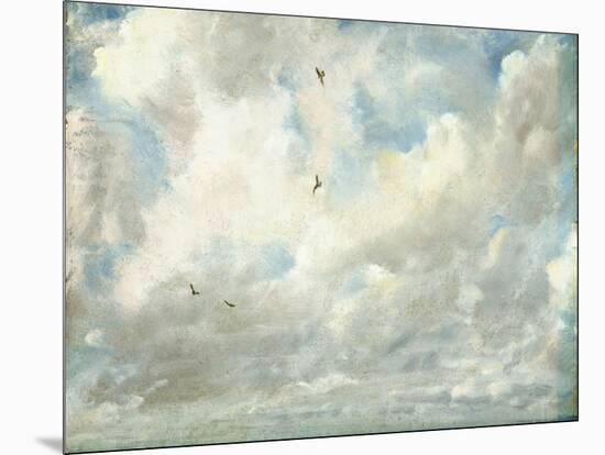 Cloud Study, 1821 (Oil on Paper Laid Down on Board)-John Constable-Mounted Giclee Print