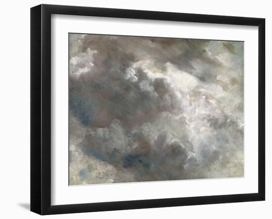 Cloud Study, 1821 (Oil on Paper Laid Down on Paper)-John Constable-Framed Giclee Print