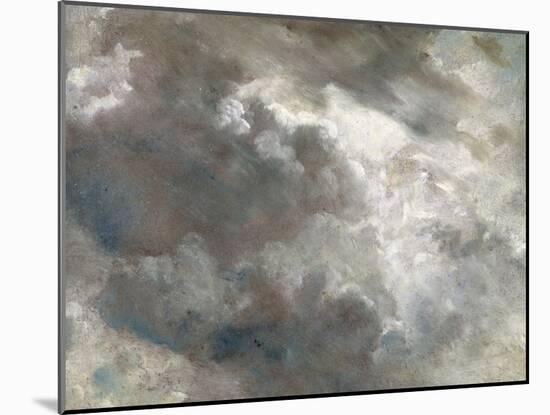 Cloud Study, 1821 (Oil on Paper Laid Down on Paper)-John Constable-Mounted Giclee Print