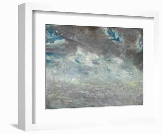 Cloud Study, 1821 (Oil on Paper on Board)-John Constable-Framed Giclee Print