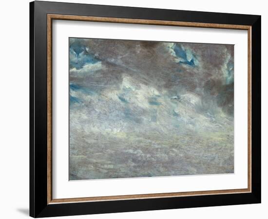 Cloud Study, 1821 (Oil on Paper on Board)-John Constable-Framed Giclee Print