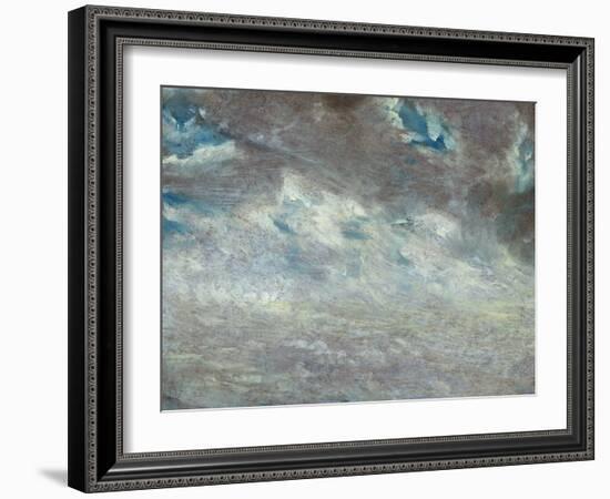 Cloud Study, 1821 (Oil on Paper on Board)-John Constable-Framed Giclee Print