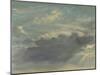 Cloud Study, C.1821-22 (Oil on Cream Laid Paper, Mounted on Canvas)-John Constable-Mounted Giclee Print