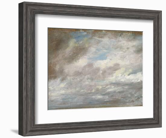 Cloud Study, C.1821 (Oil on Paper Laid on Card)-John Constable-Framed Giclee Print