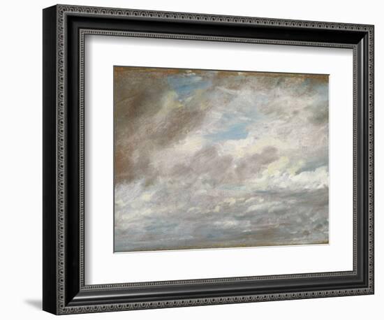 Cloud Study, C.1821 (Oil on Paper Laid on Card)-John Constable-Framed Giclee Print