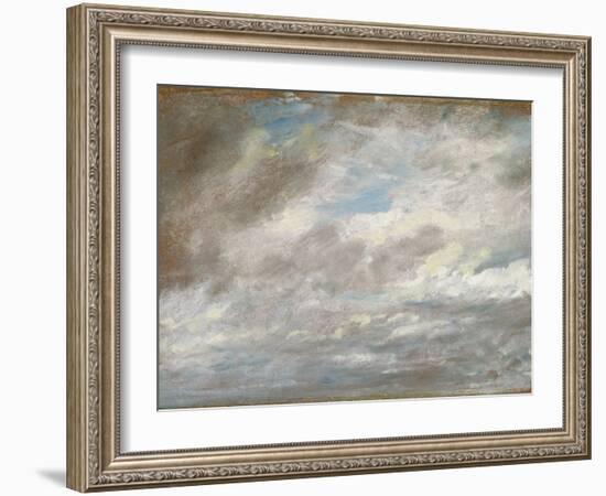 Cloud Study, C.1821 (Oil on Paper Laid on Card)-John Constable-Framed Giclee Print