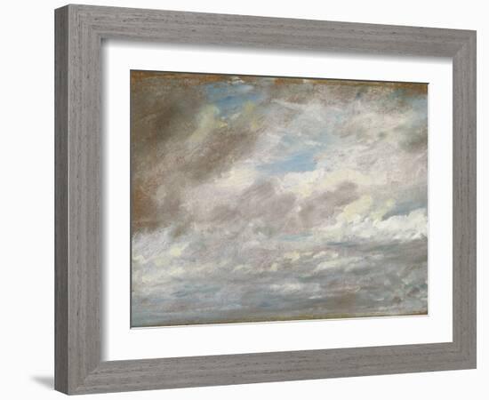 Cloud Study, C.1821 (Oil on Paper Laid on Card)-John Constable-Framed Giclee Print