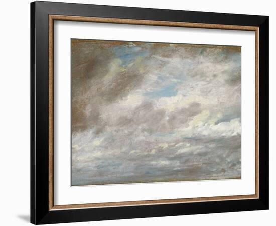 Cloud Study, C.1821 (Oil on Paper Laid on Card)-John Constable-Framed Giclee Print