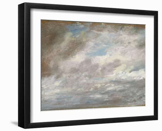 Cloud Study, C.1821 (Oil on Paper Laid on Card)-John Constable-Framed Giclee Print