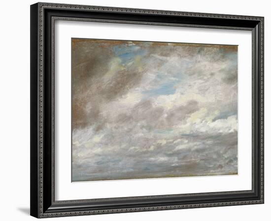 Cloud Study, C.1821 (Oil on Paper Laid on Card)-John Constable-Framed Giclee Print