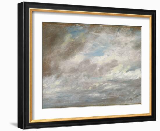 Cloud Study, C.1821 (Oil on Paper Laid on Card)-John Constable-Framed Giclee Print