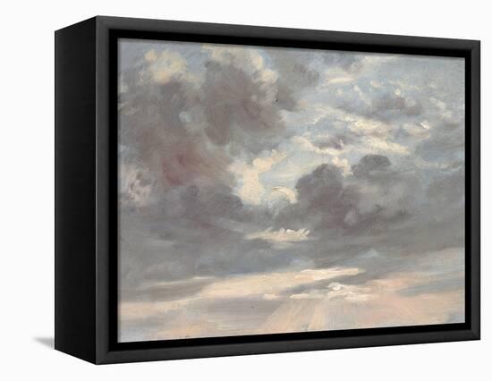 Cloud Study: Stormy Sunset, 1821-2-John Constable-Framed Premier Image Canvas