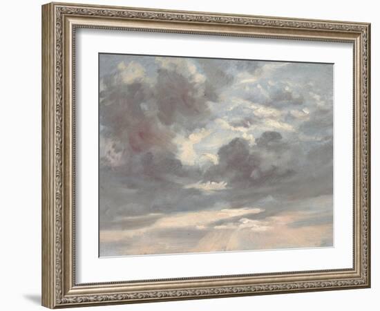 Cloud Study: Stormy Sunset, 1821-2-John Constable-Framed Giclee Print