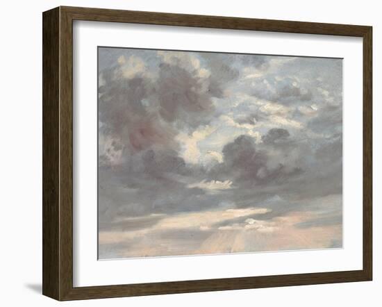 Cloud Study: Stormy Sunset, 1821-2-John Constable-Framed Giclee Print