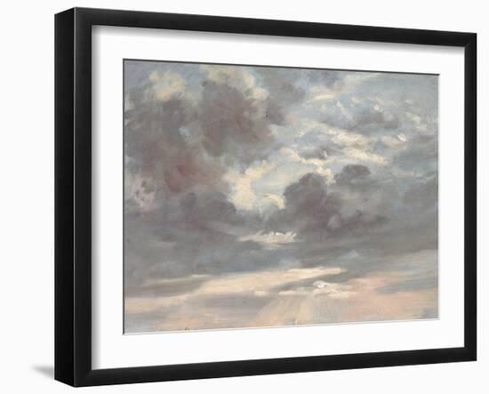 Cloud Study: Stormy Sunset, 1821-2-John Constable-Framed Giclee Print