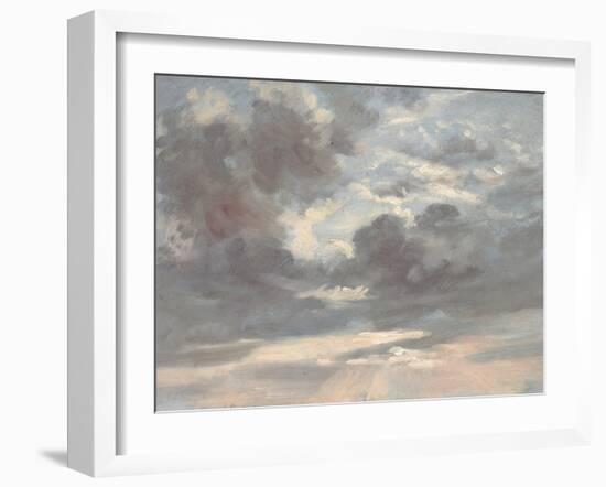 Cloud Study: Stormy Sunset, 1821-2-John Constable-Framed Giclee Print