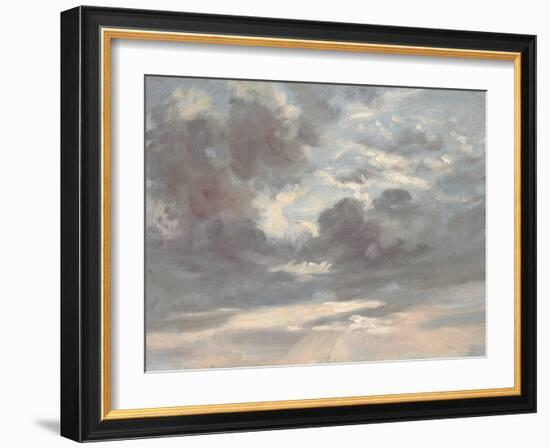 Cloud Study: Stormy Sunset, 1821-2-John Constable-Framed Giclee Print