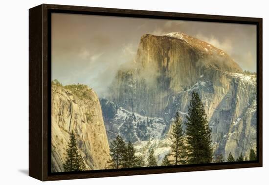 Cloud Wisps at Half Dome, Yosemite-Vincent James-Framed Premier Image Canvas