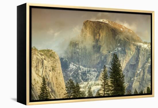 Cloud Wisps at Half Dome, Yosemite-Vincent James-Framed Premier Image Canvas