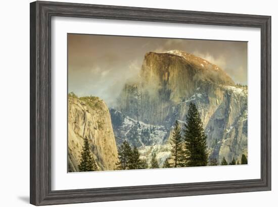 Cloud Wisps at Half Dome, Yosemite-Vincent James-Framed Photographic Print