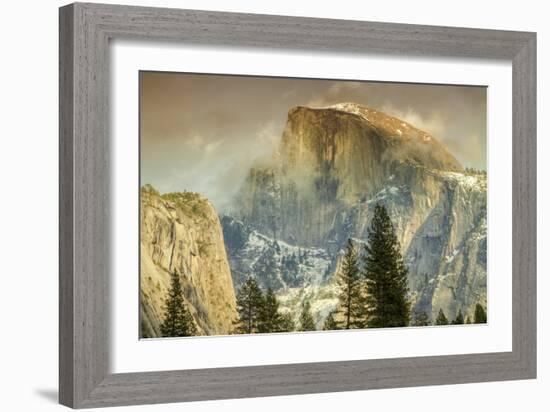 Cloud Wisps at Half Dome, Yosemite-Vincent James-Framed Photographic Print