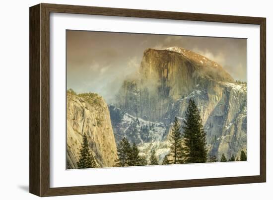 Cloud Wisps at Half Dome, Yosemite-Vincent James-Framed Photographic Print