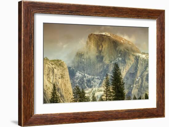 Cloud Wisps at Half Dome, Yosemite-Vincent James-Framed Photographic Print