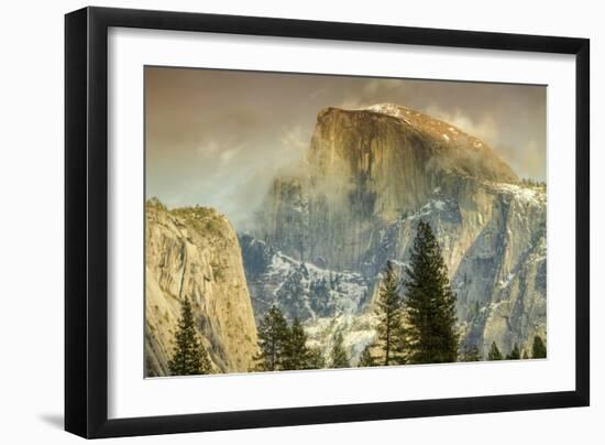 Cloud Wisps at Half Dome, Yosemite-Vincent James-Framed Photographic Print