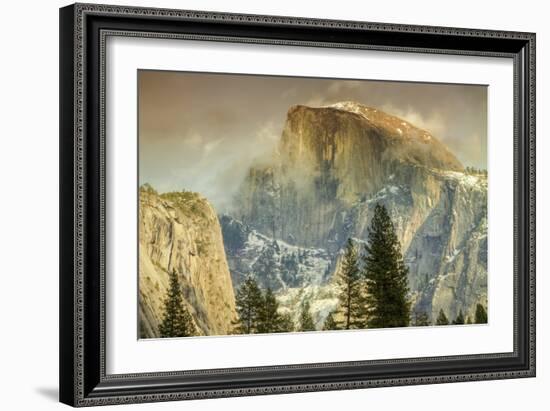 Cloud Wisps at Half Dome, Yosemite-Vincent James-Framed Photographic Print