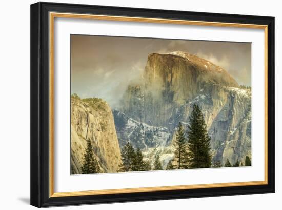 Cloud Wisps at Half Dome, Yosemite-Vincent James-Framed Photographic Print