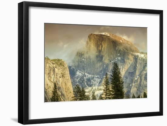 Cloud Wisps at Half Dome, Yosemite-Vincent James-Framed Photographic Print