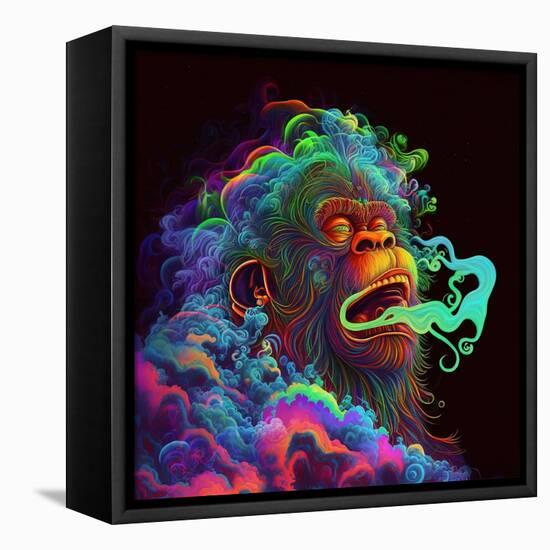 Clouded Monkey 1-null-Framed Stretched Canvas