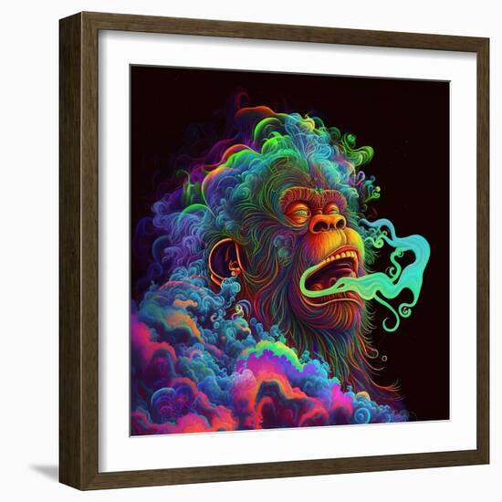 Clouded Monkey 1-null-Framed Premium Giclee Print