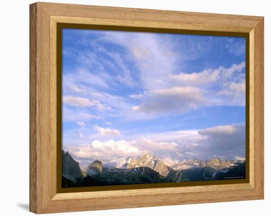 Clouds Above Marmolada Range, 3342M, Dolomites, Alto Adige, Italy-Richard Nebesky-Framed Premier Image Canvas
