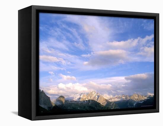 Clouds Above Marmolada Range, 3342M, Dolomites, Alto Adige, Italy-Richard Nebesky-Framed Premier Image Canvas