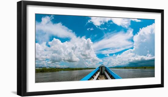 Clouds above the Inle Lake, Shan State, Myanmar-null-Framed Photographic Print