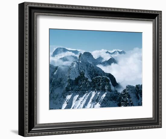 Clouds Among Peaks in a Vast Mountain Range-Lowell Georgia-Framed Photographic Print