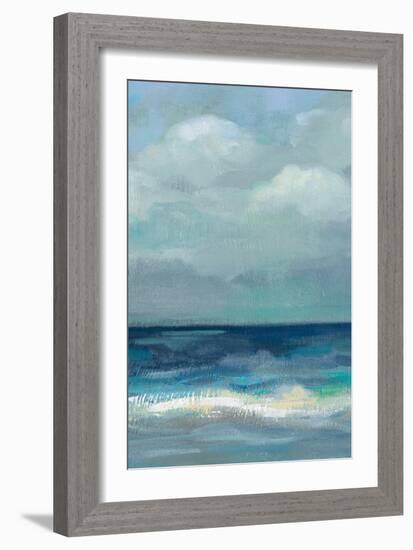 Clouds and Sea Crop-Silvia Vassileva-Framed Art Print