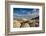 Clouds and textured sandstone landscape, Vermillion Cliffs, White Pocket wilderness, Bureau of Land-Howie Garber-Framed Photographic Print