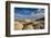 Clouds and textured sandstone landscape, Vermillion Cliffs, White Pocket wilderness, Bureau of Land-Howie Garber-Framed Photographic Print