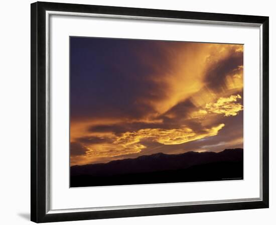 Clouds at Sunset from Artists Drive, Death Valley National Park, California, USA-Jamie & Judy Wild-Framed Photographic Print